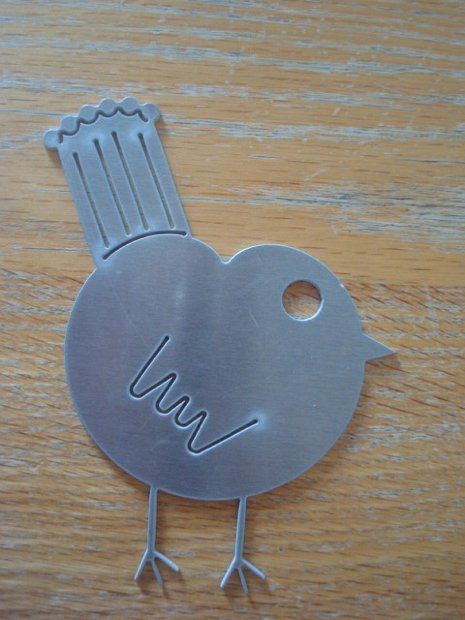 Cardioid Chicken Kitchen Keychain